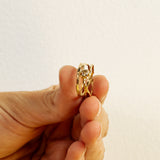 Three Crossed Branches with Champagne Diamond