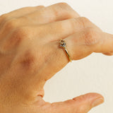 Meteorite and 0.20ct Chamapgne Diamond Duet