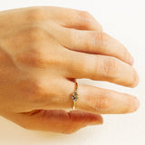 Meteorite and 0.20ct Chamapgne Diamond Duet
