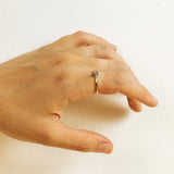 Meteorite and 0.20ct Chamapgne Diamond Duet
