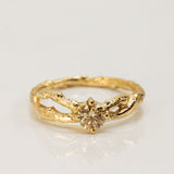 Infinity Branch Ring with Champagne Diamond