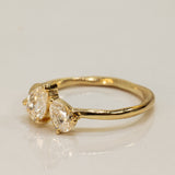 Duo Pear White Diamonds Ring