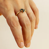 Parti Sapphires and Fancy Diamonds Cluster