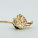 Meteorite and Fingerprint Pendant