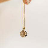 Meteorite and Fingerprint Pendant