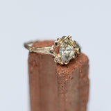 Branch Ring with Marquise Champagne Diamond Center Stone