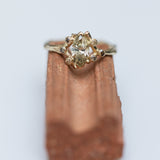 Branch Ring with Marquise Champagne Diamond Center Stone