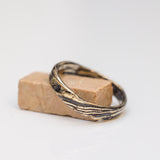 Smooth raw Mokume Gane ring