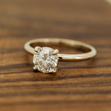Lab diamond solitaire ring