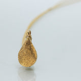 Drop-Shaped Fingerprint Necklace
