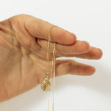 Drop-Shaped Fingerprint Necklace