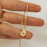 Drop-Shaped Fingerprint Necklace
