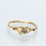Spreading Branch Ring with Diamond and Rubies