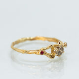 Spreading Branch Ring with Diamond and Rubies