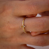 Marquise Orange Diamond Branch Ring