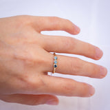 Trio Blue Sapphires Branch Ring
