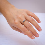 Trio Blue Sapphires Branch Ring