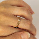 Infinity Branch with Champagne Diamond