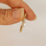 Emerald Cut Champagne Branch Ring