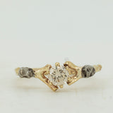 Branch Ring with Champagne Diamond and Meteorites
