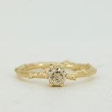 Champagne Diamond Branch Ring