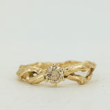 Infinity Branch with Champagne Diamond