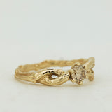 Infinity Branch with Champagne Diamond