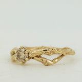 Infinity Branch with Champagne Diamond
