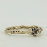 Harmonic Branch Ring with Meteorite and Diamonds