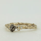 Harmonic Branch Ring with Meteorite and Diamonds