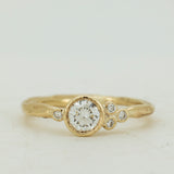 Asymmetric Bezel Sets Lab-Grown Diamonds