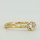 Asymmetric Bezel Sets Lab-Grown Diamonds