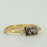 Rectangle Meteorite and Asyemmetric Diamond Set