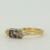 Rectangle Meteorite and Asyemmetric Diamond Set