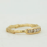 Branch Ring with Square Diamonds Channel