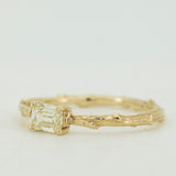 Emerald Cut Champagne Branch Ring