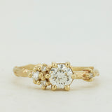 Asymmetric Branch Cluster with White Diamonds