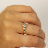 Asymmetric Bezel Sets Lab-Grown Diamonds