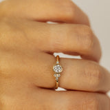 Asymmetric Bezel Sets Lab-Grown Diamonds