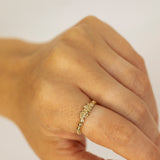 Classic Gold Bubbles Ring