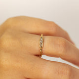 Branch Ring with Square Diamonds Channel