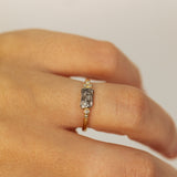 Rectangle Meteorite and Asyemmetric Diamond Set