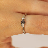 Harmonic Branch Ring with Meteorite and Diamonds