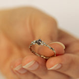 Harmonic Branch Ring with Meteorite and Diamonds