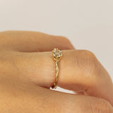 Champagne Diamond Branch Ring