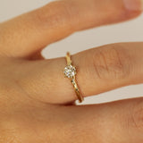 Champagne Diamond Branch Ring