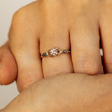 Branch Ring with Champagne Diamond and Meteorites