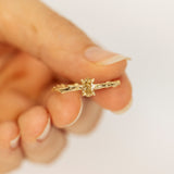 Oval Champagne Diamond on a Branch