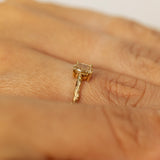 Oval Champagne Diamond on a Branch
