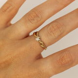 Infinity Branch with Champagne Diamond